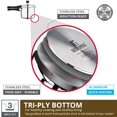 thumbnail image 3 of Sorrento Silver Stainless Steel Pressure Cooker With Outer Lid 5 Liters | Triply Base, Heavy Bottom, Induction Base, Gas Ready, 3 of 4