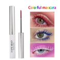 thumbnail image 2 of Color Mascara Blanco Azul Rojo Tri-Color Cos Maquillaje Larga Duradera Sin Difuminación Impermeable Base Rizado Pestañas, 2 of 6