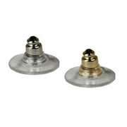 20 Piece Gold and Silver Tone Earring Backs with Disc Clutch for Stability