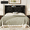 Black, variant on Frostbloom King Size Velvet Bed Frame with USB & Type-C Charging, Diamond-Tufted Wingback Headboard with Storage, Black