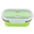 thumbnail image 4 of Contenedor de almacenamiento de alimentos, fiambrera plegable portátil de silicona de 800ml, fiambrera portátil, rendimiento probado, 4 of 8