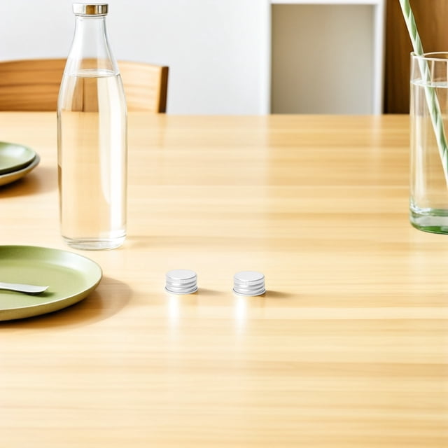 unbranded 100Ud Tapas De Rosca Plateadas Para Frascos De Vidrio Con Sello Hermético Antidesbordes