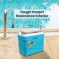thumbnail image 6 of 10 Liter Insulated Cooler Lunch Box -portable Camping/picnic Hard -coolbox Keeps Cool For 48 Hrs. With Ice Retention-heavy Duty Beach  Grill Travel Tailgating Small, 6 of 9