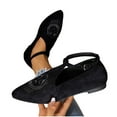 thumbnail image 2 of Black Women'S Bohemian Flat Shoes With Pointed Toe And Buckle, Comfortable For Everyday Use, 2 of 9