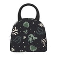 thumbnail image 3 of YFYANG Portable Waterproof Insulated Lunch Bag, Dark Green Coral Pattern Reusable Cooler Bag / Picnic Bag for Adults Teens, 3 of 9