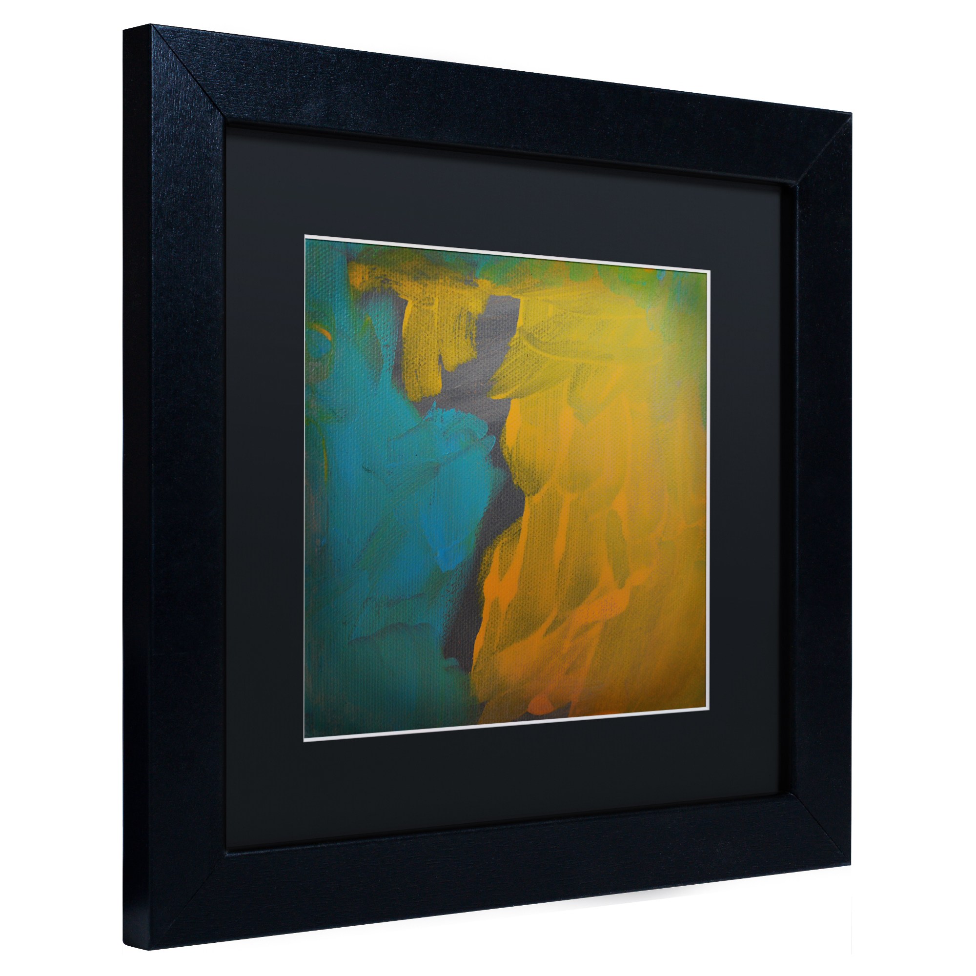 Trademark Fine Art "Rogue" Canvas Art by Nicole Dietz Black Matte, Black Frame