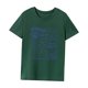 thumbnail image 3 of Camiseta para mujer, camisetas de verano para ir al trabajo, mochilero, calle, regalo para mujer Verde, 3 of 7