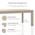 thumbnail image 4 of Furniture of America Direx 118" Solid Wood Rectangle Indoor Dining Table, Tawny, 4 of 15