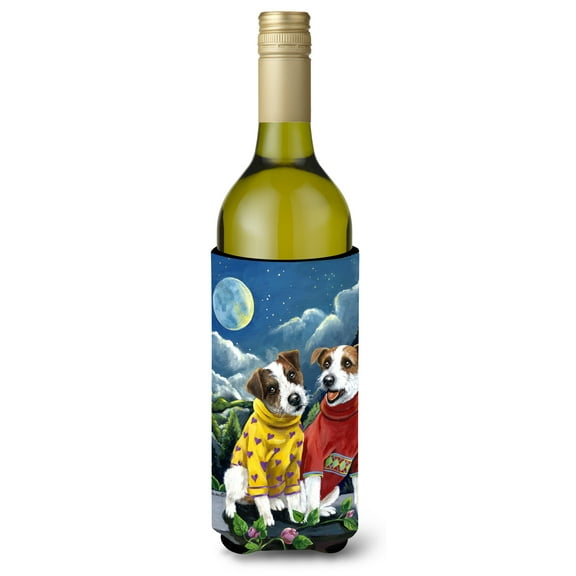 Carolines Treasures PPP3106LITERK 24 oz Jack Russell Terrier Moon Phase Wine Bottle Hugger