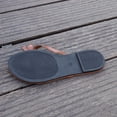 thumbnail image 4 of HomeDM Women's Flat Thong Sandals Open Toe Slip-On Dressy Summer Beach Slides Flip Flops, Brown Size 6.5, 4 of 5