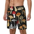 thumbnail image 2 of Balery Various Mushrooms Mens Swim Trunks Swim Shorts for Men Quick Dry Inseam Beach Shorts with Compression Liner Pocket-XX-Large, 2 of 9