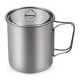 thumbnail image 3 of Aomiun Taza de titanio ultraligera Aomiun, taza de agua de Picnic portátil para acampar al aire libre, taza con mango plegable de 300ml/350ml/420ml/550ml/650ml/750ml Aomiun Copa de titanio, 3 of 7