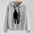 thumbnail image 2 of IROINNID Women's Long Sleeve Sweatshirt Round Neck Mid-Length Print Casual Funny Text Letter Pullover Pocket Tops, Gray, 2 of 6