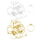thumbnail image 1 of Anillos de Abalorios de Copa, Macarena, Pendientes de Aro, material de oro y plata, aro de alambre, 1 of 8