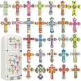 thumbnail image 1 of Imanes con forma de diamante, 30 unidades, con forma de cruz navideña, bricolaje, 1 of 7