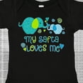 thumbnail image 4 of Inktastic My Safta Loves Me Cute Elephants Boys or Girls Baby Bodysuit, 4 of 5