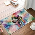 thumbnail image 2 of Hippie German Shorthaired Pointer Portrait Watercolor Tie-Dye Vintage Styles Doormat GSP Lover Dog Gift Indoor Outdoor Welcome Mat - 00014, 2 of 5