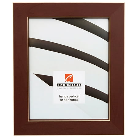 24 Inch Wood - Craig Frames Shaker 276, Dark Red Solid Wood Picture Frame, 24 x 24 Inch