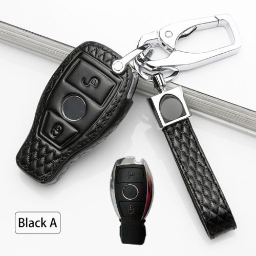 Car Key Fob Cover Case Protector Leather Car Remote Key Fob Cover Case For Mercedes Benz GLK GLA GLC CLA CLS CLK