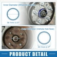 thumbnail image 6 of Unique Bargains 4 Pcs Car Hub Centric Rings OD 60.1mm to ID 56.1mm Hub Centric Rings Wheel Bore Center Spacer Blue, 6 of 7