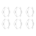 thumbnail image 1 of 6uds. Funda transparente de TPU para Watch S1 Active/Watch Color 2 (blanco), 1 of 2