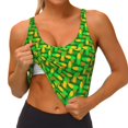 thumbnail image 3 of Picia Corn 4 Sports Bra for Women,Padded Strappy Sports Bras Medium Support Yoga Bra with Removable Cups,Running Yoga Bra-Large, 3 of 9