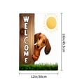 thumbnail image 4 of Amhnf Welcome Dachshund Dog Garden Flag For Home Outdoor Garden Yard Decor 12x18 inch, 4 of 5