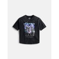 thumbnail image 6 of K Pop Demon Hunters Girls Mineral Wash V-Neck Jersey with Short Sleeves, Sizes 4-16, 6 of 6