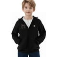 thumbnail image 4 of ATOGUTA Kids Electric Heated Hoodies Zip Up Electric Heating Sweatshirt Fleece Lined Winter Thermal Heated Jackets with No Battery Size 4T-13 Black, 4 of 6