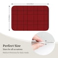 thumbnail image 4 of Vsdgher Red Black Houndstooth Hem Mat 40x60 - Multipurpose Doormat for Indoor & Outdoor Use - Welcome Your Guests with our Entrance Mat, 4 of 6