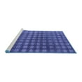 thumbnail image 2 of Ahgly Company Machine Washable Indoor Square Oriental Blue Modern Area Rugs, 4' Square, 2 of 4