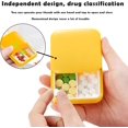 thumbnail image 3 of SHAR Set Of 4, Small Pill Box With 2 Compartments, Portable Pill Box, Portable Storage Pill Box, Pocket Pill Case, Medicine Dispenser, 3 of 5