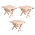 thumbnail image 4 of ELAYARD 3PCS Decorative Mini Foldable Table Light Brown Wood for DIY Crafts Mini House, 4 of 8