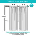 thumbnail image 3 of Patin Sage Green Sheer Curtains for Living Room 120 Inches Long 2 Panels, Voile Solid Airy Window Curtains for Bedroom, Privacy Home Decor Rod Pockets Comfort Drapes, Each Panel 59" W x 120" L, 3 of 9