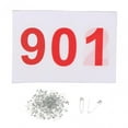 thumbnail image 3 of Lipstore 100 Pcs Bavoirs de Course Numéro d'Athlète Réutilisables avec Épingles 100 Numéros Bavoirs de Course 901 à 1000, 3 of 8