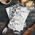 thumbnail image 6 of Grey Eucalyptus Kitchen Towels Set of 3, Water Absorbent Dish Towel, Watercolor Spring Weeping Botanical Decorative Hand Towels - Quick Drying Cloth for Cooking Baking, 18x28 Inch, 6 of 8