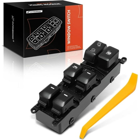 A-Premium - Front Left Driver Side - Master Power Window Switch - Compatible with Kia Rio 2013-2014 - Replace# 93570-1W155