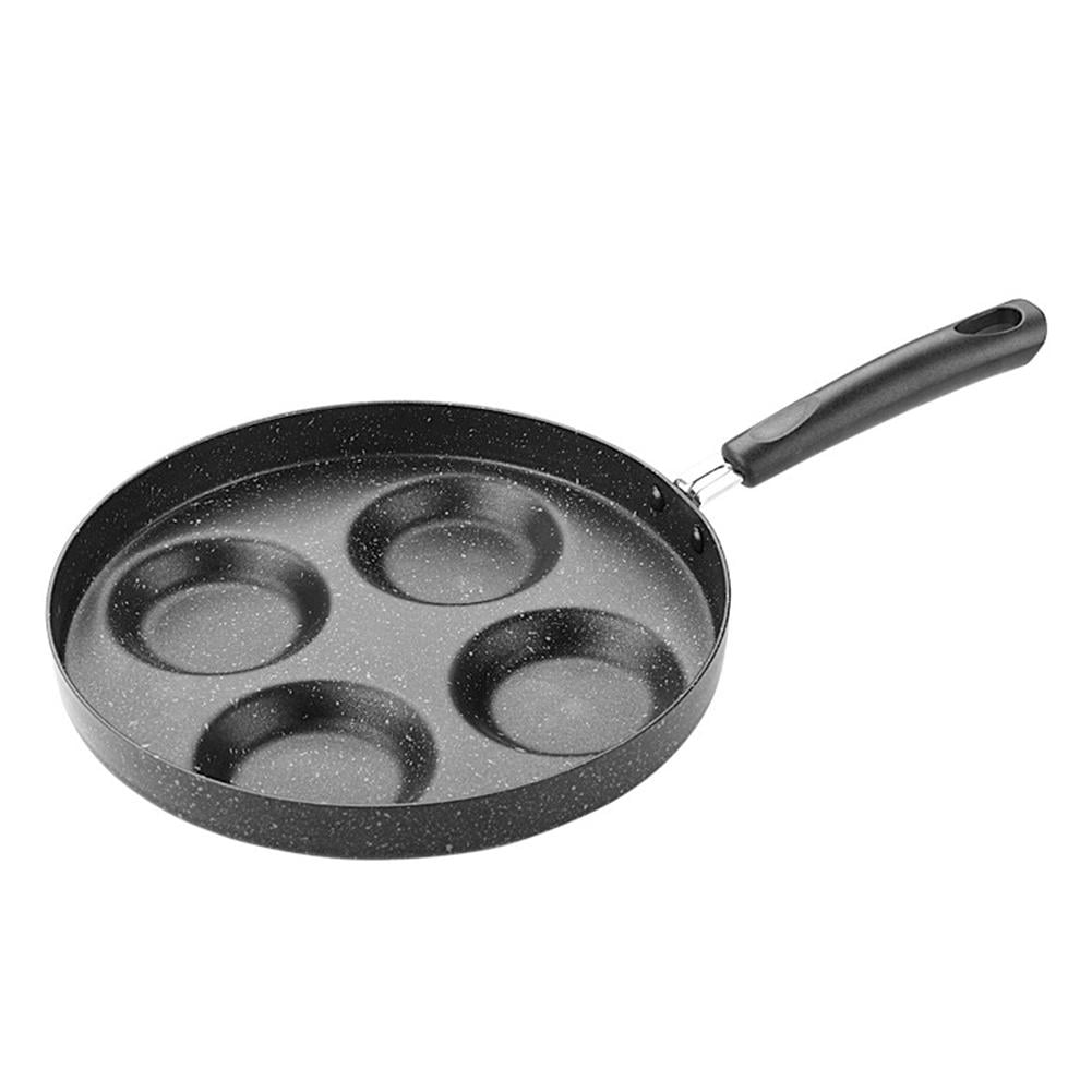 4 Holes Non-Stick Egg Pancake Frypan Frying Pan Omelette Cookware 24cm