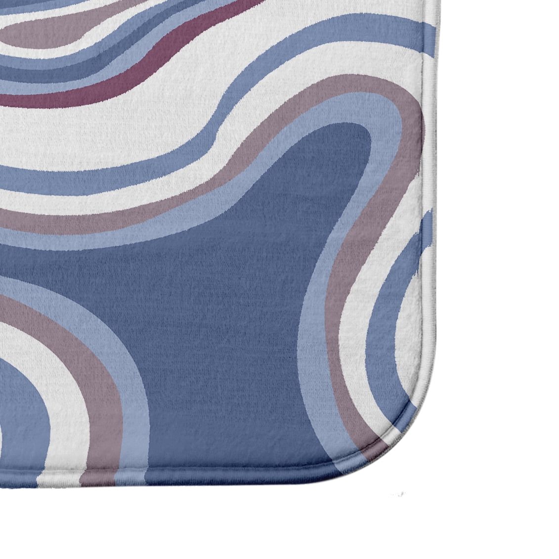 Simply Daisy 24" x 17" Plush Microfiber Purple Agate Bath Mat