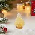 thumbnail image 5 of Mini Glitter Christmas Tree Figurines,Glow in The Dark Christmas Tree Decoration,Xmas Luminous Resin Tree Miniature for Holiday Diy Crafts Garden Micro Landscape Party Home Tabletop Decoration, 5 of 9