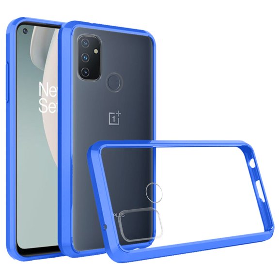 Bemz Clear Fusion Case for OnePlus Nord N100 (with Touch Tool) - Blue