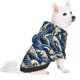 thumbnail image 2 of Fotbe Japanese Water Wave Sudadera con Estampado para Perros Pequeños – Suéter con Capucha para Mascotas, Tela Suave de Forro Polar con Bolsillo-X-Small, 2 of 7
