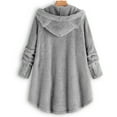 thumbnail image 4 of DPTALR Manteau Pull Mi-Long en Velours avec Poches pour Femmes, 4 of 5