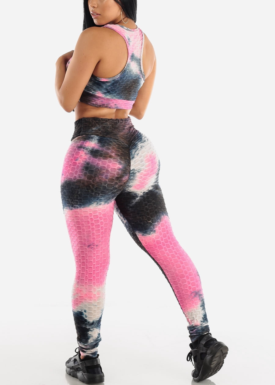 Womens Juniors Activewear Tie Dye 