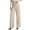 Beige, variant on Daiosportswear Drawstring Baggy Wide Leg Jeans for Women High Waisted Pull On Jeans Denim Pants with Pockets,Pants for Women Black S(S)