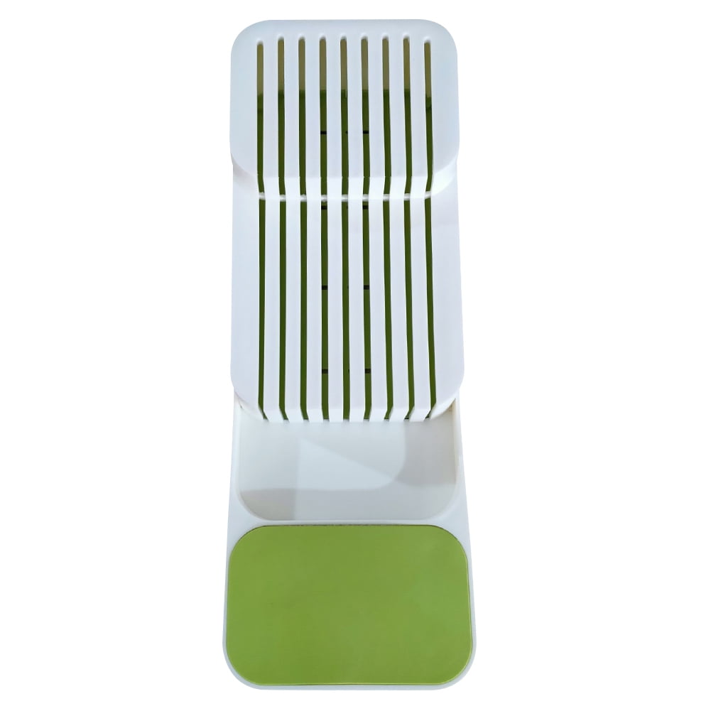 HEQU Knife Holder In-Drawer Knives Block Organizer 2-Tier ...