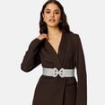 thumbnail image 2 of Wide Elastic Belts for Women Stretchy Skinny Waist Belt for Dresses, 2 of 7