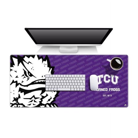 UPC: 0810081900591 | YouTheFan 1900591 35.4 x 15.7 in. TCU Horned Frogs Logo Series Desk Pad