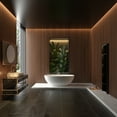 thumbnail image 2 of 65" Freestanding Bathtub, Luxury Solid Surface Stone Resin Soaking Bathtub with Overflow, Handcrafted Artificial Stone Bathtub, cUPC Certified, Matte White, 2 of 8