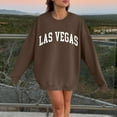 thumbnail image 2 of Ediodpoh Women's LAS Printed Adult Unisex Crew Neck Sweatshirts for Women Hoodless Pullover Brown XXL, 2 of 4